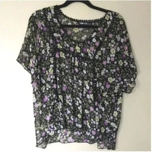 Floral Chiffon Blouse | Floral | Chiffon | Floral Print | Dark Florals